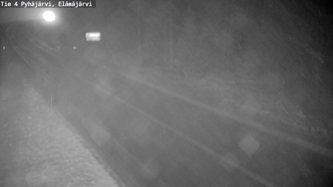 Weather Camera Image Road 4 Pyhäjärvi, Elämäjärvi, Pyhäjärvi, Pohjois-Pohjanmaa