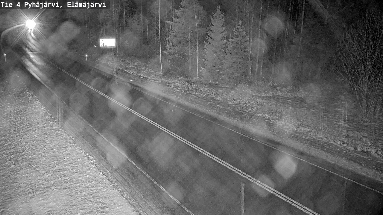 Weather Camera Image Väg 4 Pyhäjärvi, Elämäjärvi, Pyhäjärvi, Pohjois-Pohjanmaa