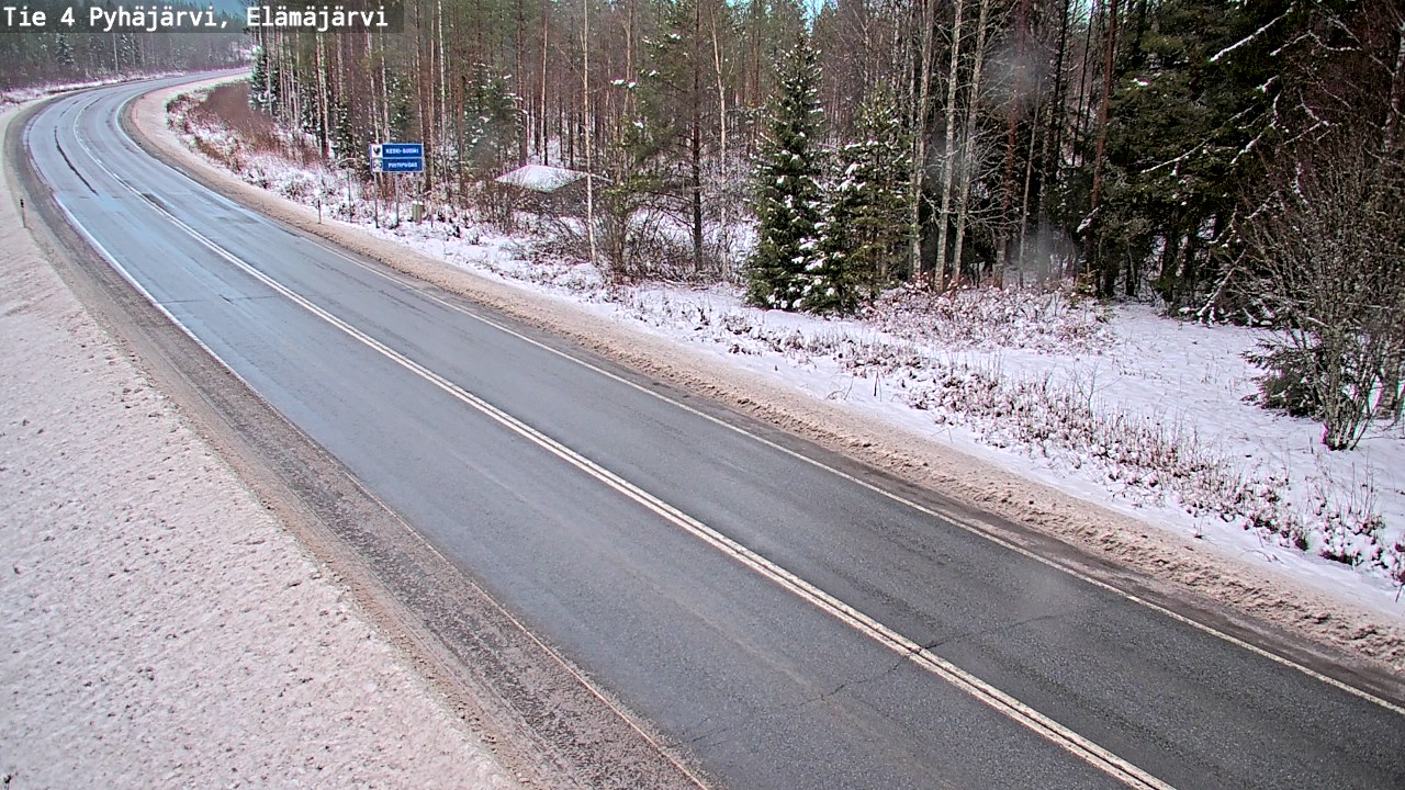 Weather Camera Image Väg 4 Pyhäjärvi, Elämäjärvi, Pyhäjärvi, Pohjois-Pohjanmaa