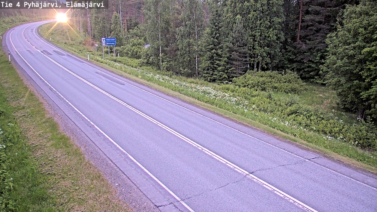 Kelikamerat Kuva Tie 4 Pyhäjärvi, Elämäjärvi, Pyhäjärvi, Pohjois-Pohjanmaa