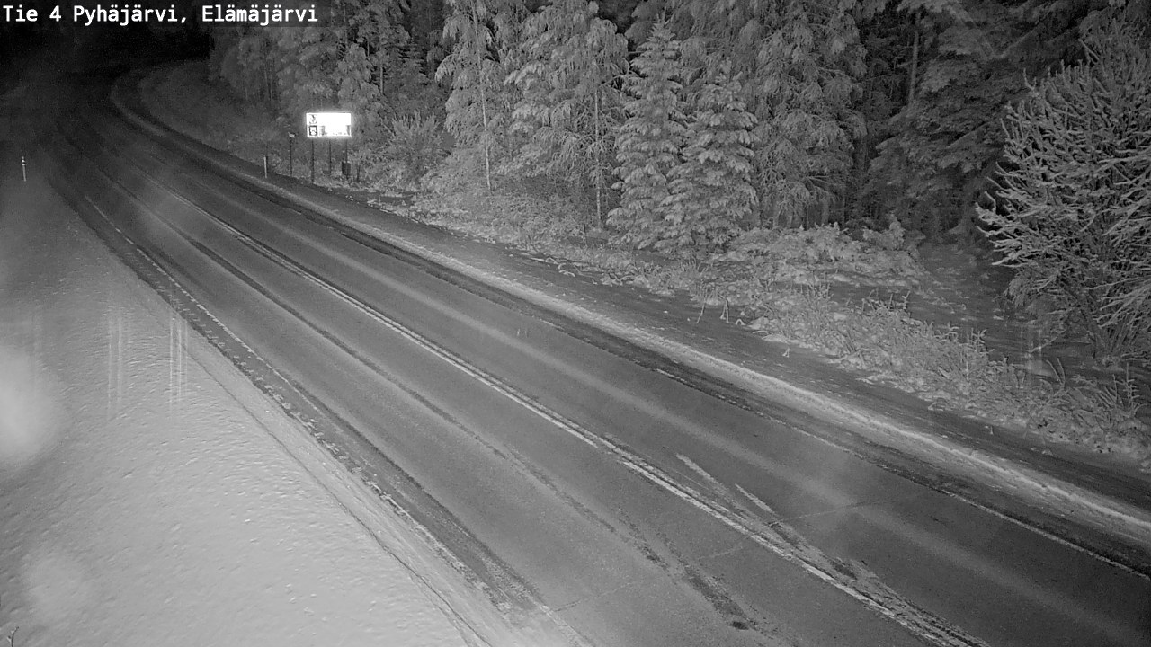Weather Camera Image Road 4 Pyhäjärvi, Elämäjärvi, Pyhäjärvi, Pohjois-Pohjanmaa