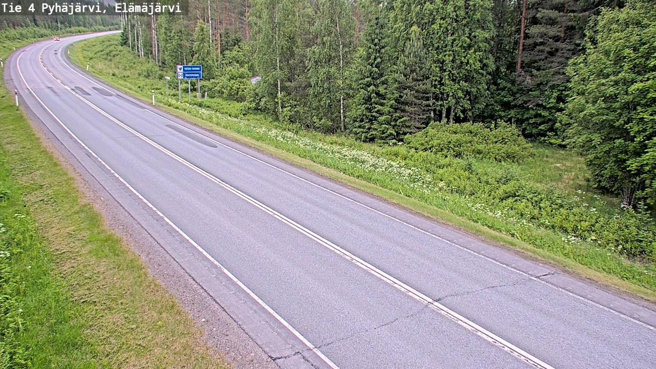 Kelikamerat Kuva Tie 4 Pyhäjärvi, Elämäjärvi, Pyhäjärvi, Pohjois-Pohjanmaa