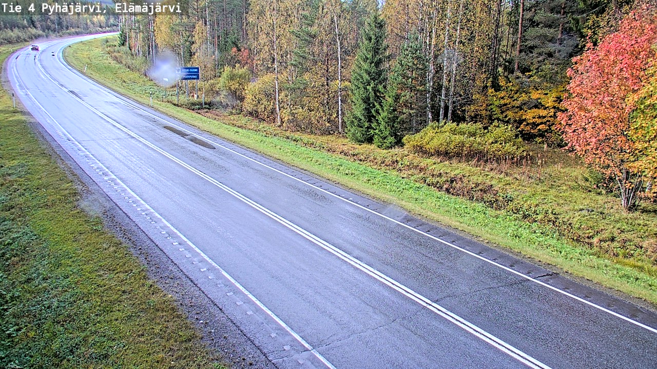 Weather Camera Image Road 4 Pyhäjärvi, Elämäjärvi, Pyhäjärvi, Pohjois-Pohjanmaa