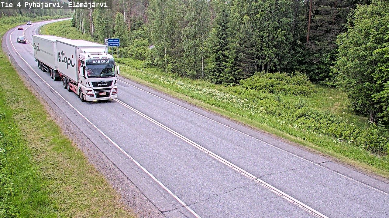 Kelikamerat Kuva Tie 4 Pyhäjärvi, Elämäjärvi, Pyhäjärvi, Pohjois-Pohjanmaa