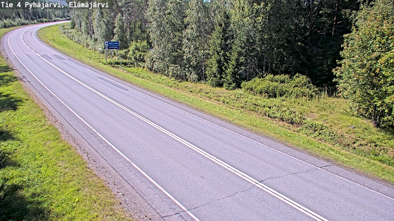 Kelikamerat Kuva Tie 4 Pyhäjärvi, Elämäjärvi, Pyhäjärvi, Pohjois-Pohjanmaa
