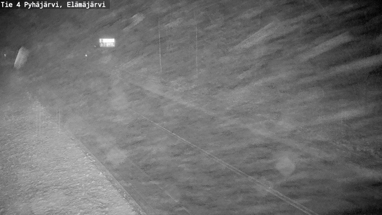 Weather Camera Image Road 4 Pyhäjärvi, Elämäjärvi, Pyhäjärvi, Pohjois-Pohjanmaa