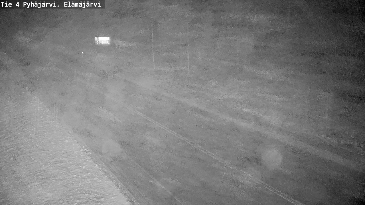 Weather Camera Image Road 4 Pyhäjärvi, Elämäjärvi, Pyhäjärvi, Pohjois-Pohjanmaa