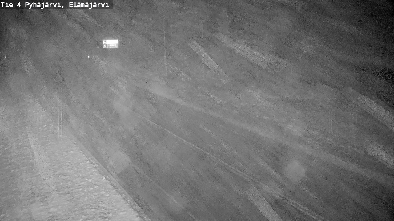 Weather Camera Image Road 4 Pyhäjärvi, Elämäjärvi, Pyhäjärvi, Pohjois-Pohjanmaa
