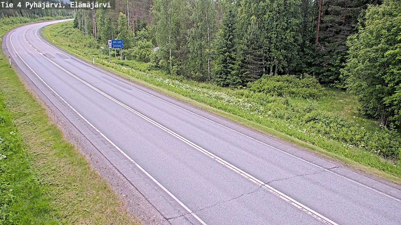 Kelikamerat Kuva Tie 4 Pyhäjärvi, Elämäjärvi, Pyhäjärvi, Pohjois-Pohjanmaa