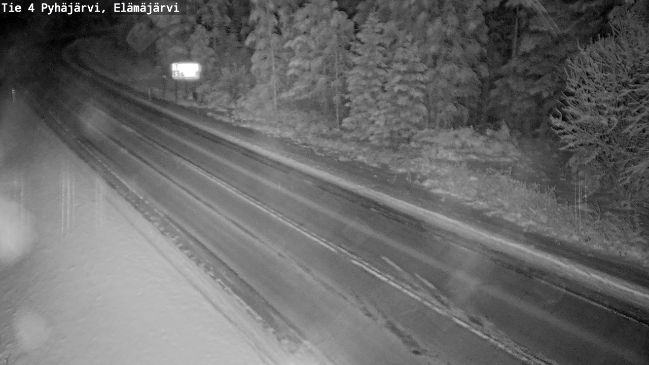 Weather Camera Image Road 4 Pyhäjärvi, Elämäjärvi, Pyhäjärvi, Pohjois-Pohjanmaa