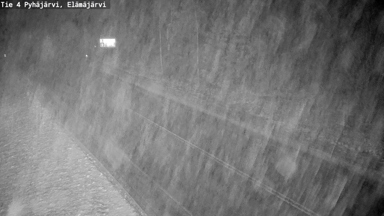 Weather Camera Image Road 4 Pyhäjärvi, Elämäjärvi, Pyhäjärvi, Pohjois-Pohjanmaa