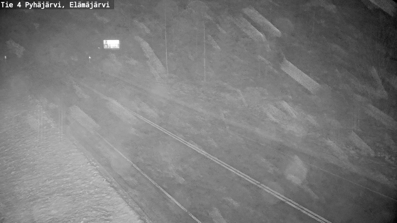 Weather Camera Image Väg 4 Pyhäjärvi, Elämäjärvi, Pyhäjärvi, Pohjois-Pohjanmaa