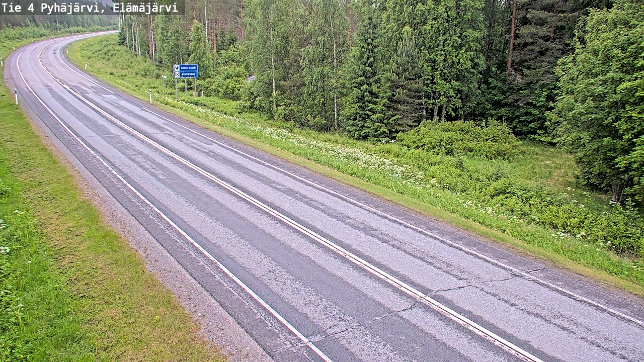 Kelikamerat Kuva Tie 4 Pyhäjärvi, Elämäjärvi, Pyhäjärvi, Pohjois-Pohjanmaa