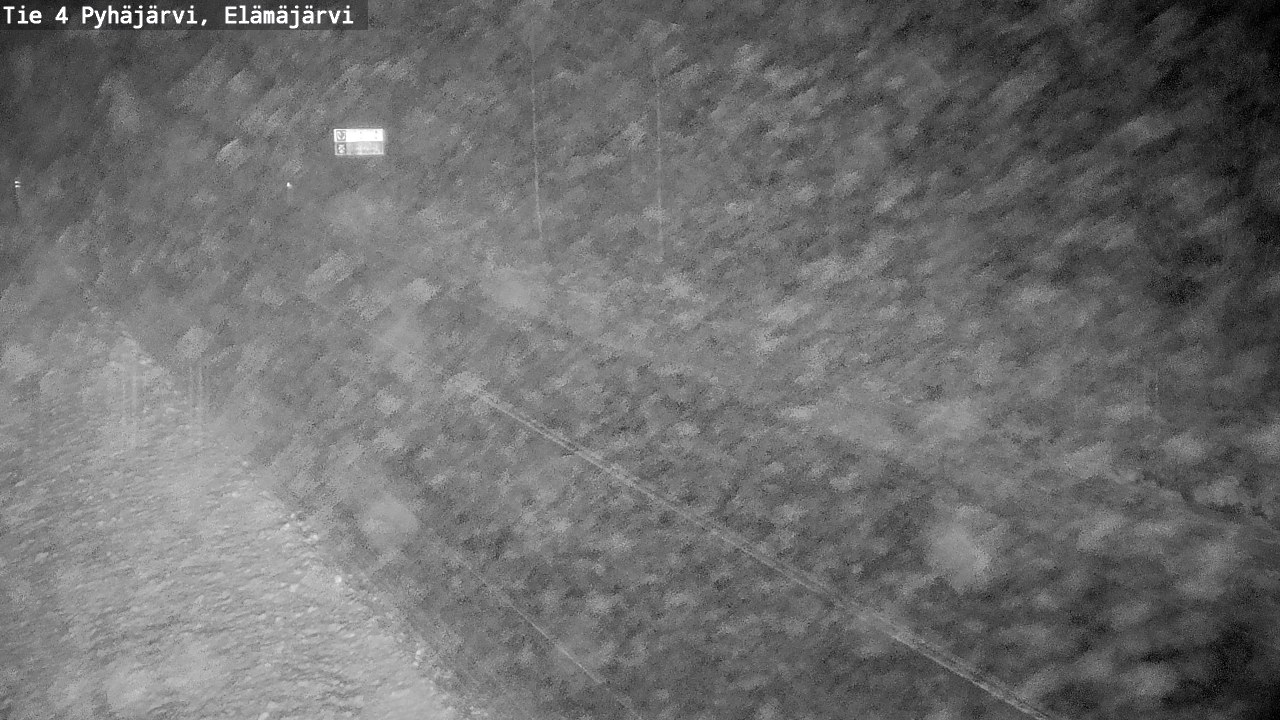 Weather Camera Image Road 4 Pyhäjärvi, Elämäjärvi, Pyhäjärvi, Pohjois-Pohjanmaa