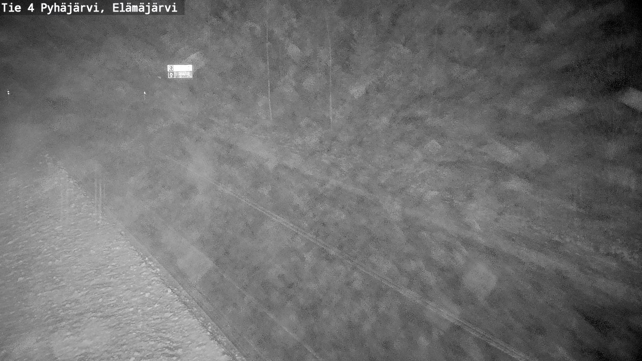 Weather Camera Image Road 4 Pyhäjärvi, Elämäjärvi, Pyhäjärvi, Pohjois-Pohjanmaa