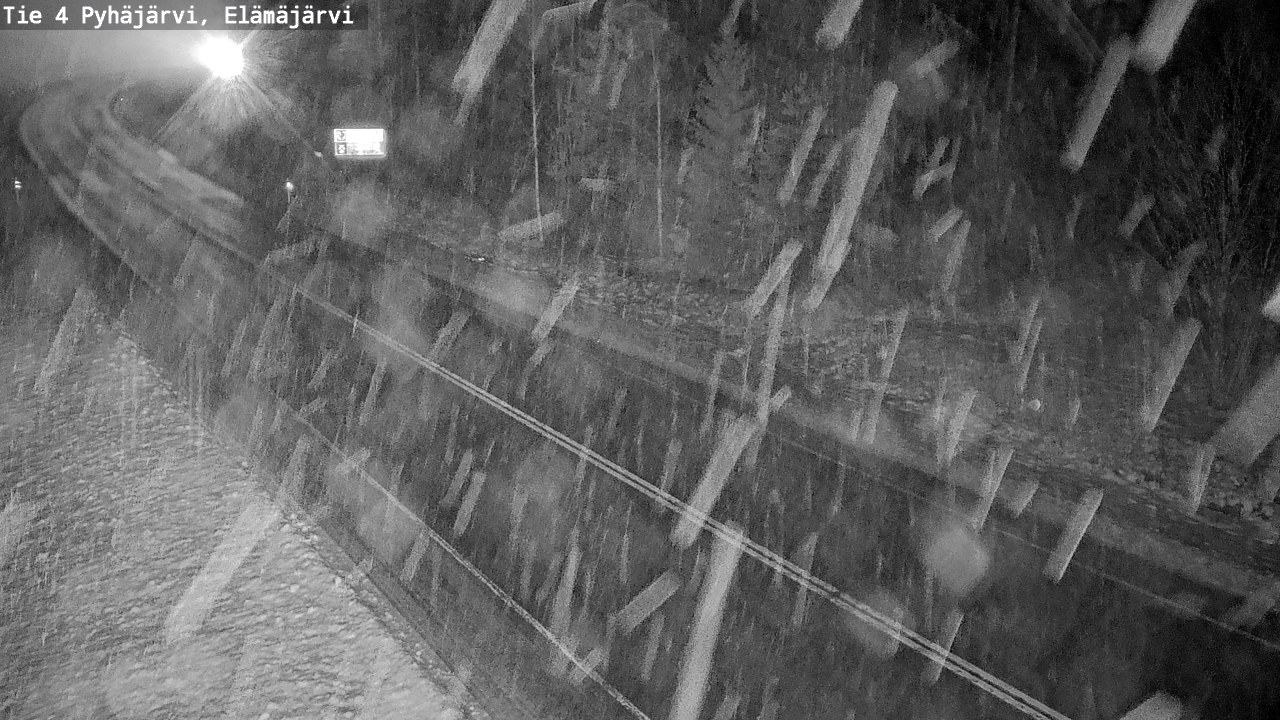 Weather Camera Image Väg 4 Pyhäjärvi, Elämäjärvi, Pyhäjärvi, Pohjois-Pohjanmaa
