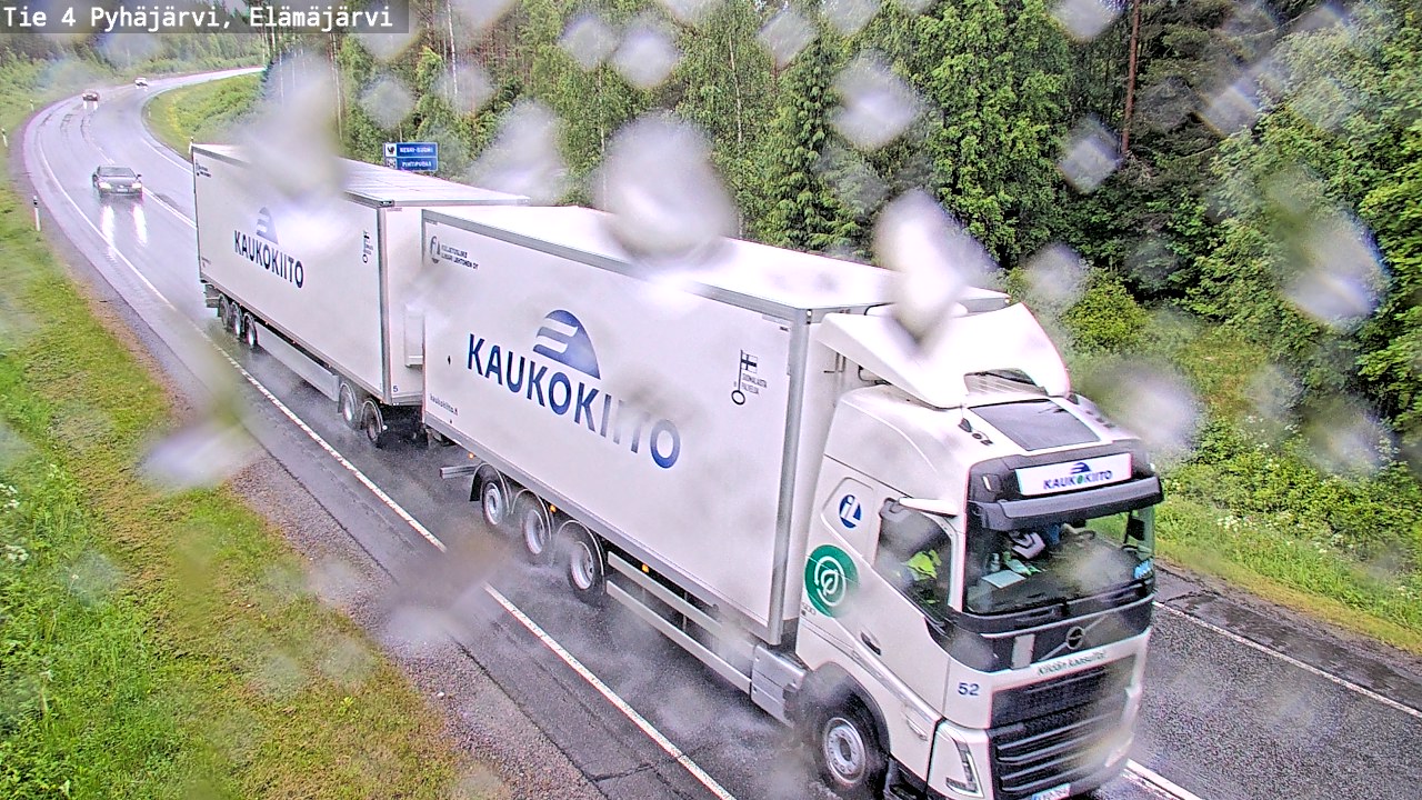 Weather Camera Image Väg 4 Pyhäjärvi, Elämäjärvi, Pyhäjärvi, Pohjois-Pohjanmaa