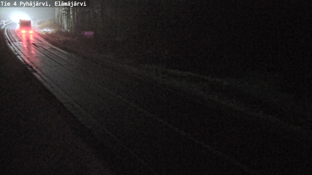 Weather Camera Image Väg 4 Pyhäjärvi, Elämäjärvi, Pyhäjärvi, Pohjois-Pohjanmaa