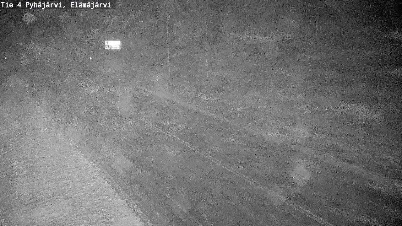 Weather Camera Image Road 4 Pyhäjärvi, Elämäjärvi, Pyhäjärvi, Pohjois-Pohjanmaa