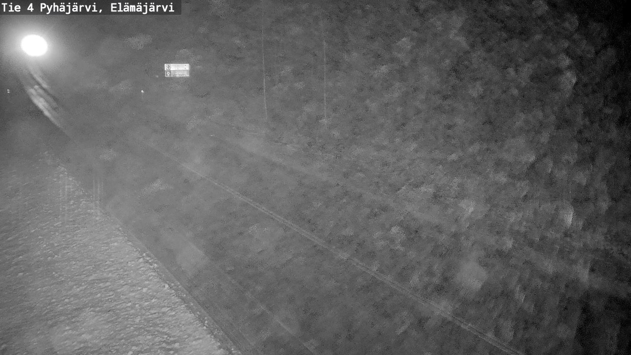 Weather Camera Image Road 4 Pyhäjärvi, Elämäjärvi, Pyhäjärvi, Pohjois-Pohjanmaa