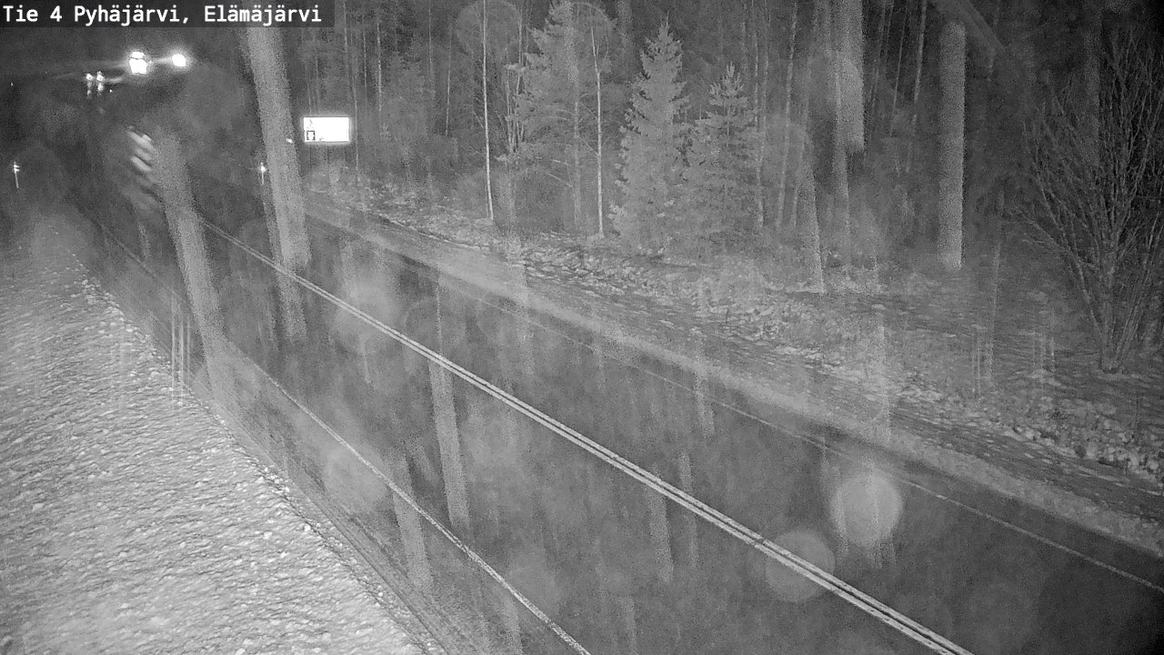 Weather Camera Image Väg 4 Pyhäjärvi, Elämäjärvi, Pyhäjärvi, Pohjois-Pohjanmaa