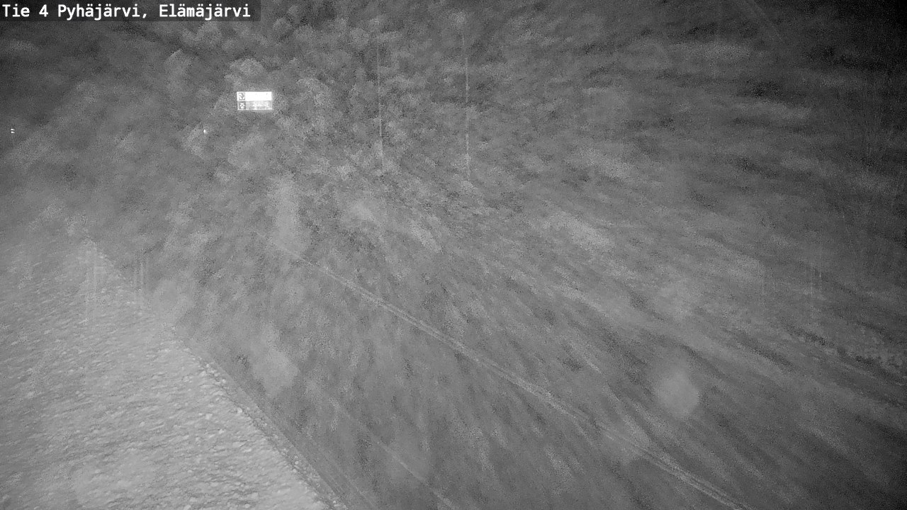 Weather Camera Image Road 4 Pyhäjärvi, Elämäjärvi, Pyhäjärvi, Pohjois-Pohjanmaa