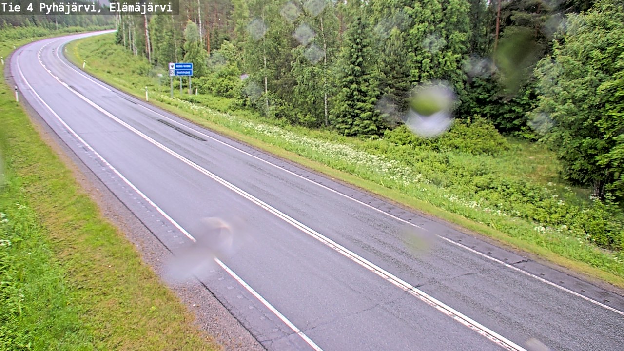 Weather Camera Image Väg 4 Pyhäjärvi, Elämäjärvi, Pyhäjärvi, Pohjois-Pohjanmaa