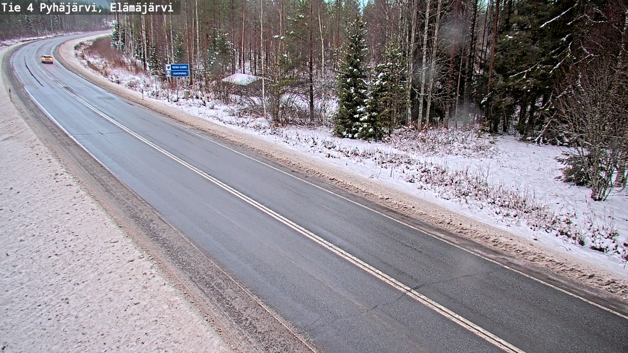 Weather Camera Image Väg 4 Pyhäjärvi, Elämäjärvi, Pyhäjärvi, Pohjois-Pohjanmaa