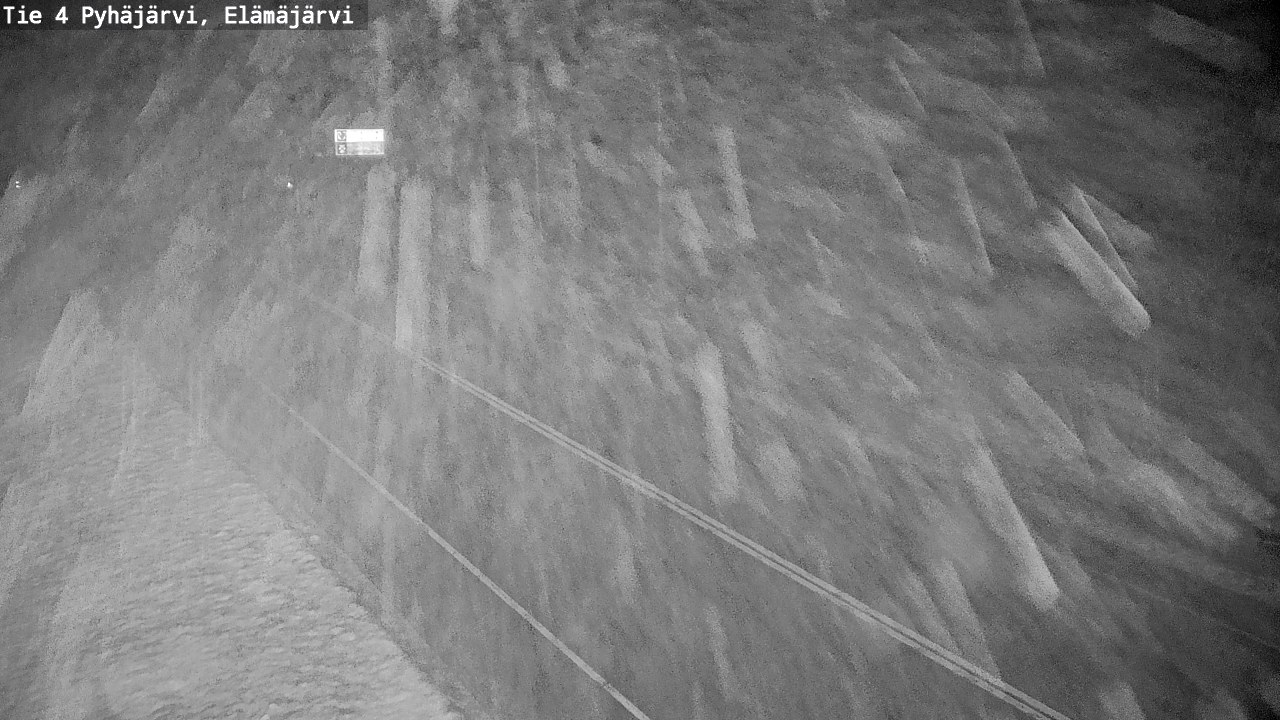 Weather Camera Image Väg 4 Pyhäjärvi, Elämäjärvi, Pyhäjärvi, Pohjois-Pohjanmaa