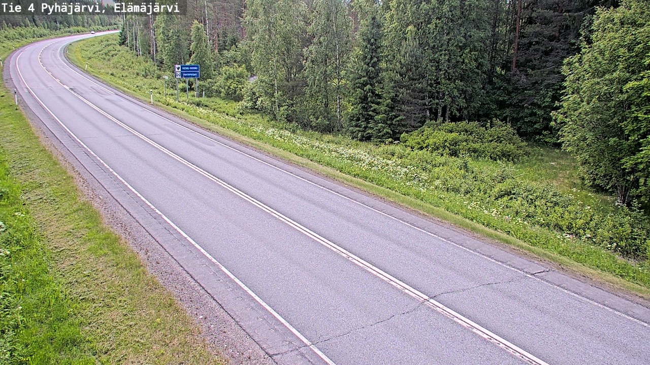 Kelikamerat Kuva Tie 4 Pyhäjärvi, Elämäjärvi, Pyhäjärvi, Pohjois-Pohjanmaa