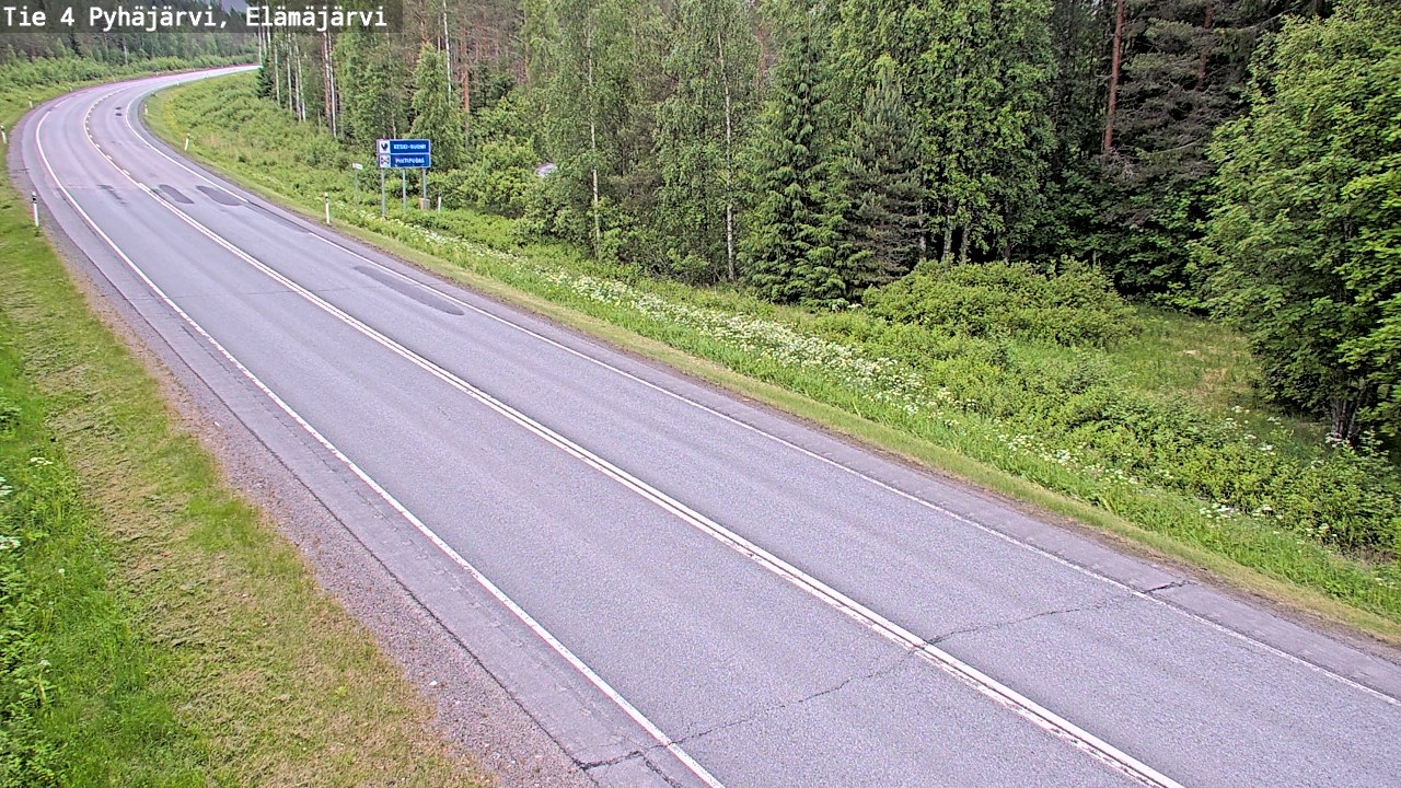 Kelikamerat Kuva Tie 4 Pyhäjärvi, Elämäjärvi, Pyhäjärvi, Pohjois-Pohjanmaa