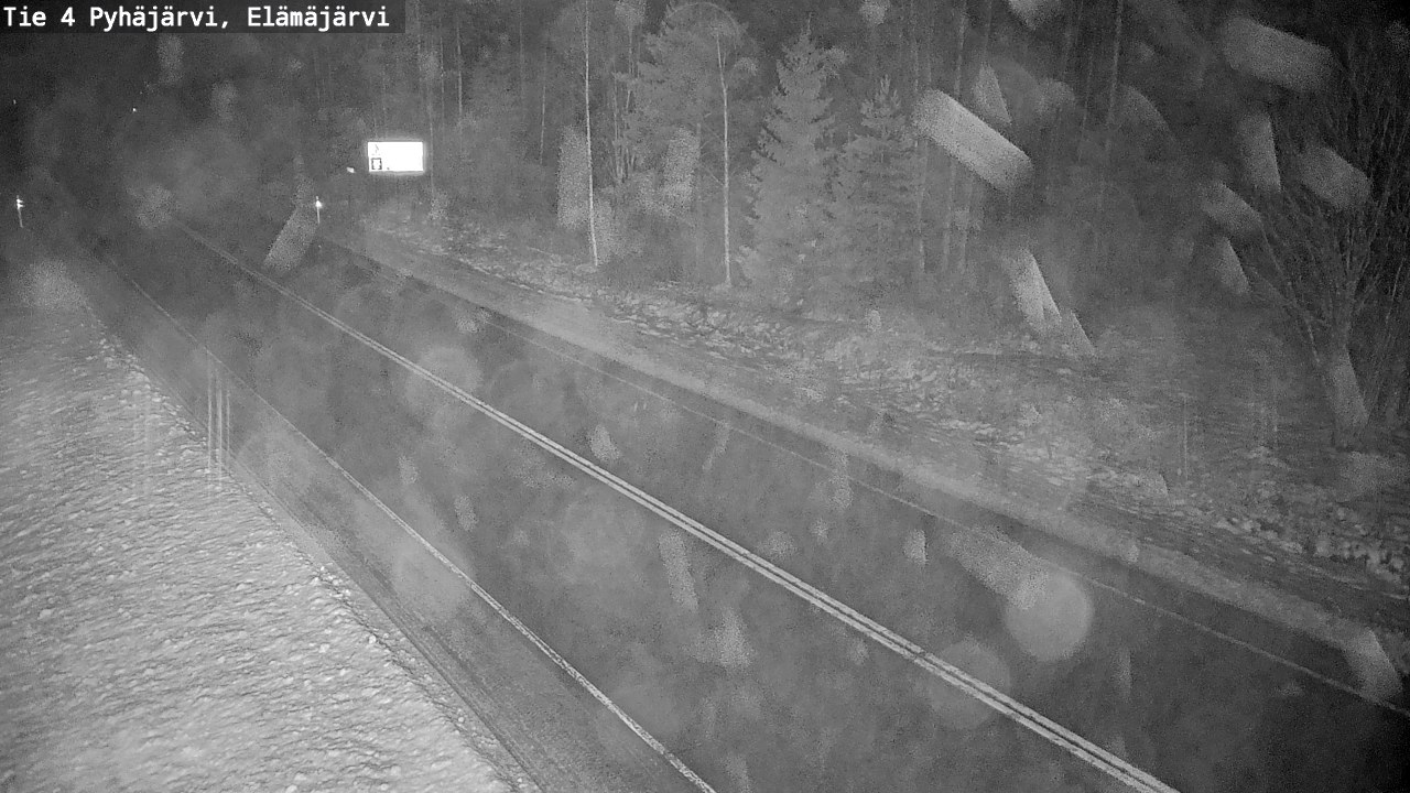 Weather Camera Image Väg 4 Pyhäjärvi, Elämäjärvi, Pyhäjärvi, Pohjois-Pohjanmaa