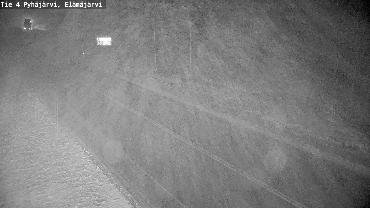 Weather Camera Image Road 4 Pyhäjärvi, Elämäjärvi, Pyhäjärvi, Pohjois-Pohjanmaa