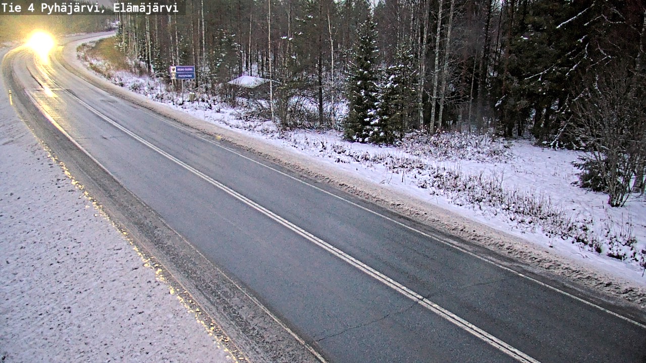 Weather Camera Image Väg 4 Pyhäjärvi, Elämäjärvi, Pyhäjärvi, Pohjois-Pohjanmaa