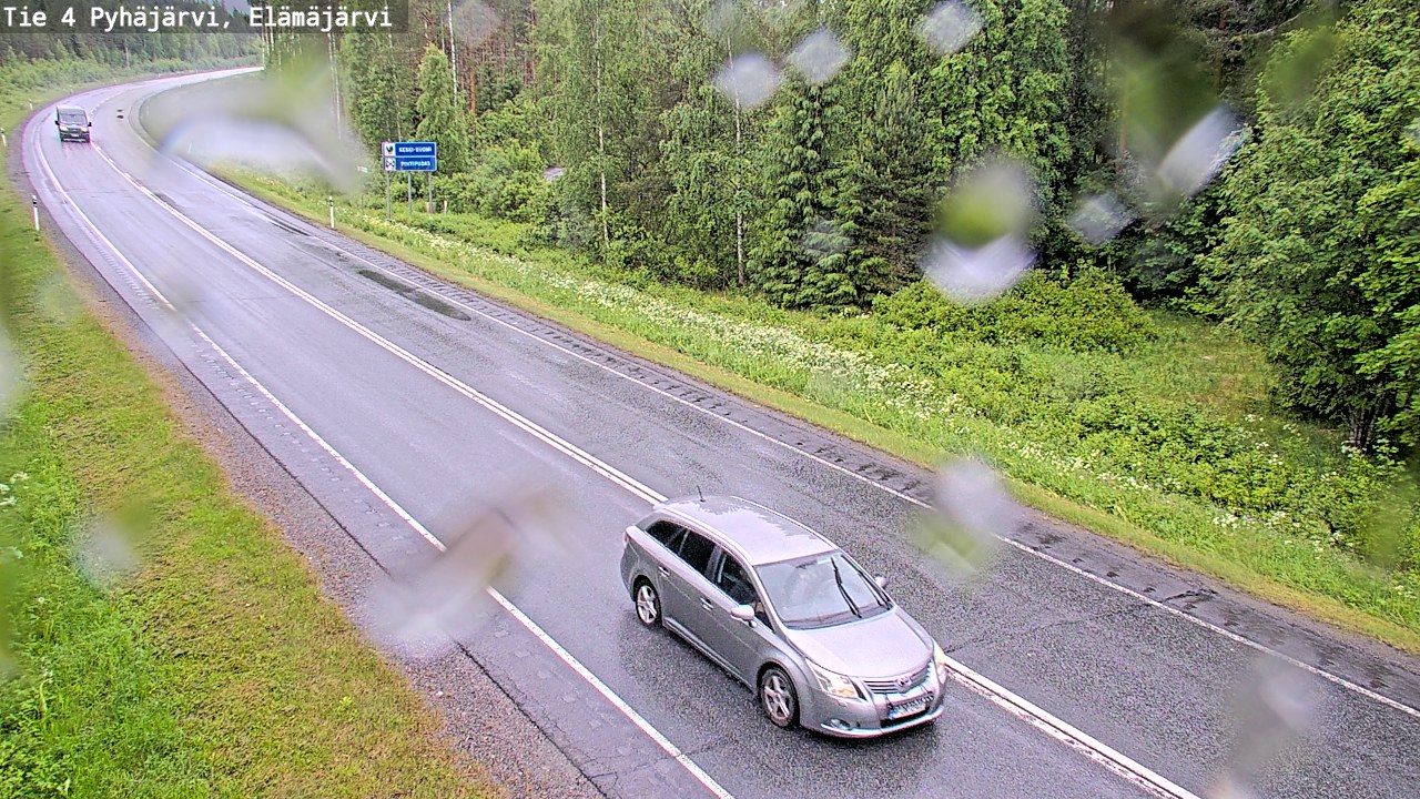 Weather Camera Image Väg 4 Pyhäjärvi, Elämäjärvi, Pyhäjärvi, Pohjois-Pohjanmaa