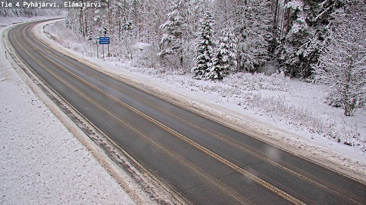 Kelikamerat Kuva Tie 4 Pyhäjärvi, Elämäjärvi, Pyhäjärvi, Pohjois-Pohjanmaa