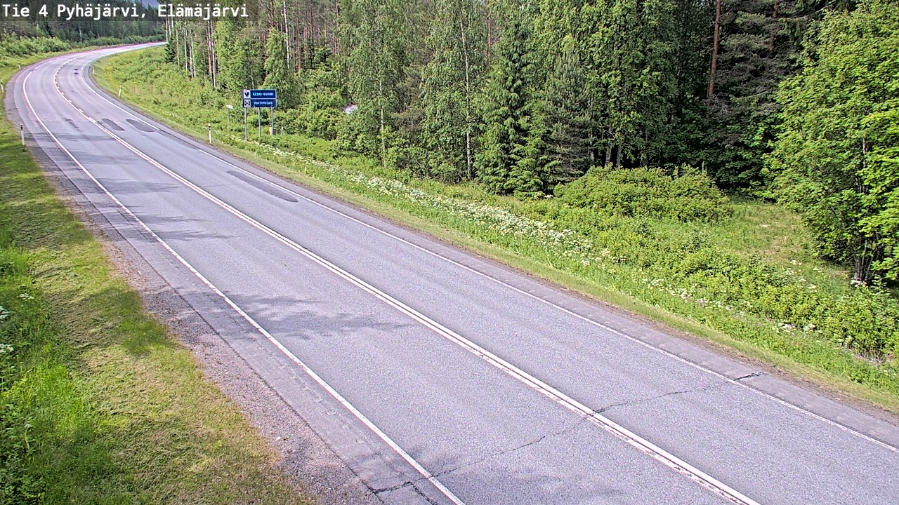 Kelikamerat Kuva Tie 4 Pyhäjärvi, Elämäjärvi, Pyhäjärvi, Pohjois-Pohjanmaa