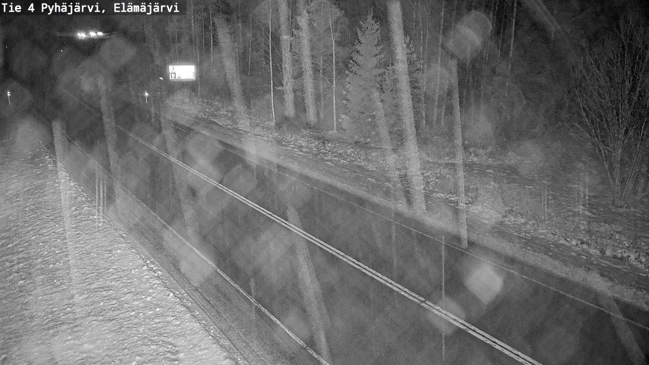 Weather Camera Image Väg 4 Pyhäjärvi, Elämäjärvi, Pyhäjärvi, Pohjois-Pohjanmaa