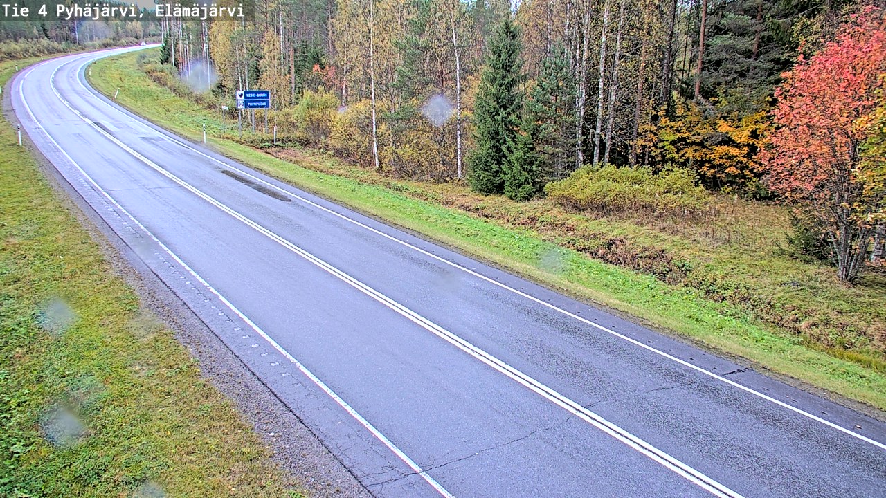 Weather Camera Image Road 4 Pyhäjärvi, Elämäjärvi, Pyhäjärvi, Pohjois-Pohjanmaa