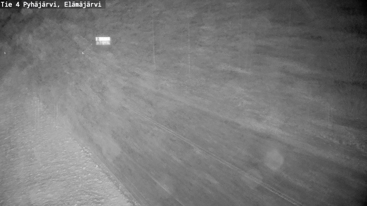 Weather Camera Image Road 4 Pyhäjärvi, Elämäjärvi, Pyhäjärvi, Pohjois-Pohjanmaa