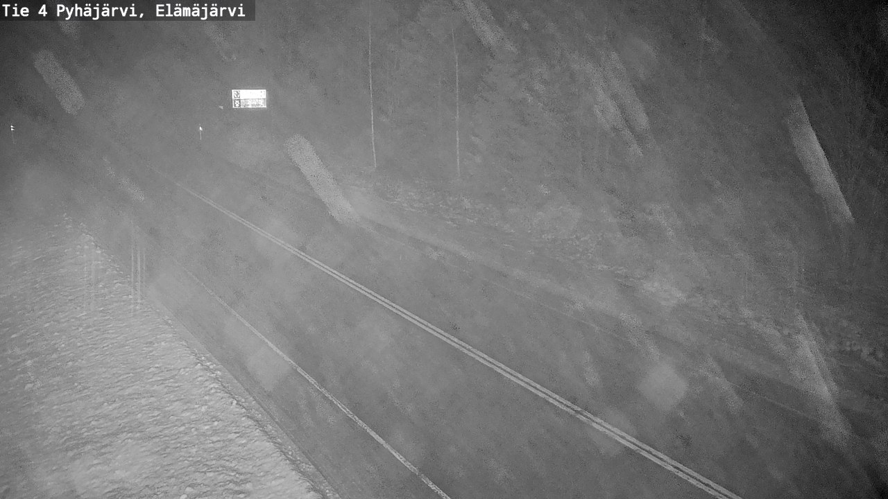 Weather Camera Image Väg 4 Pyhäjärvi, Elämäjärvi, Pyhäjärvi, Pohjois-Pohjanmaa