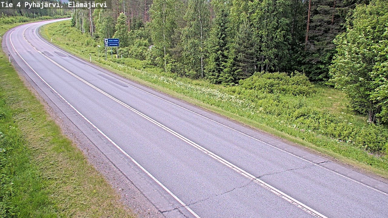 Kelikamerat Kuva Tie 4 Pyhäjärvi, Elämäjärvi, Pyhäjärvi, Pohjois-Pohjanmaa