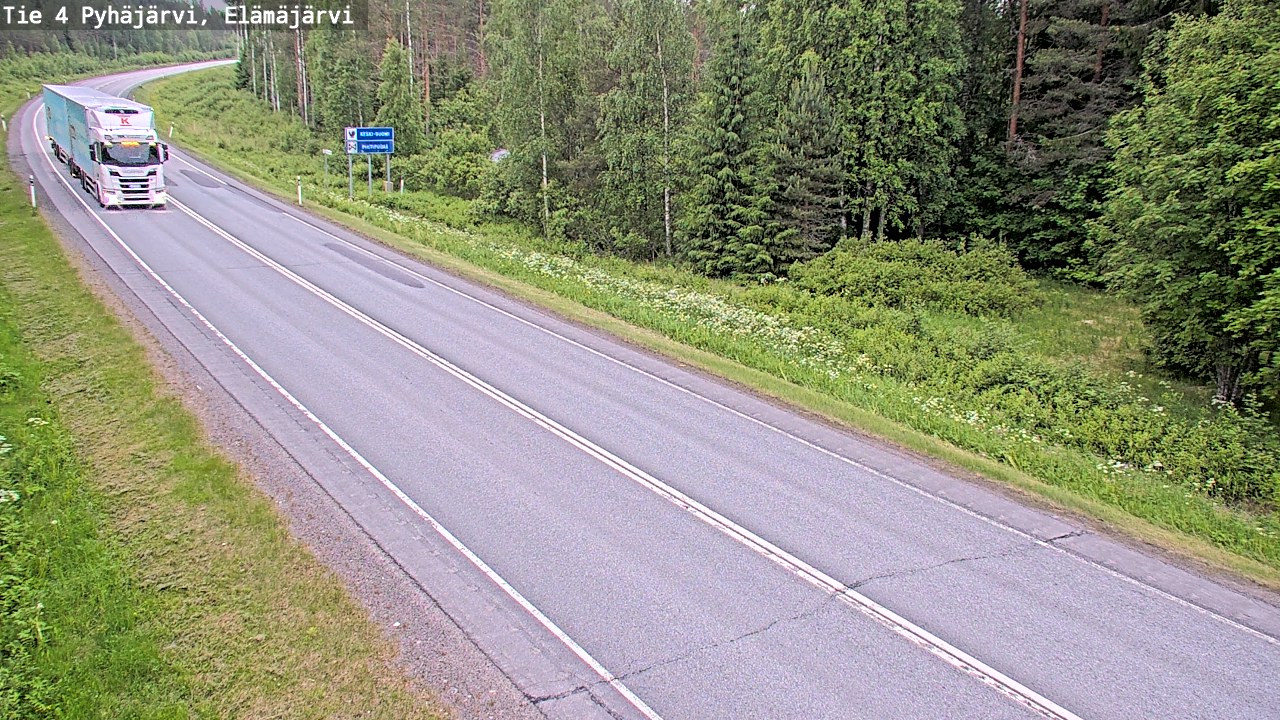 Kelikamerat Kuva Tie 4 Pyhäjärvi, Elämäjärvi, Pyhäjärvi, Pohjois-Pohjanmaa