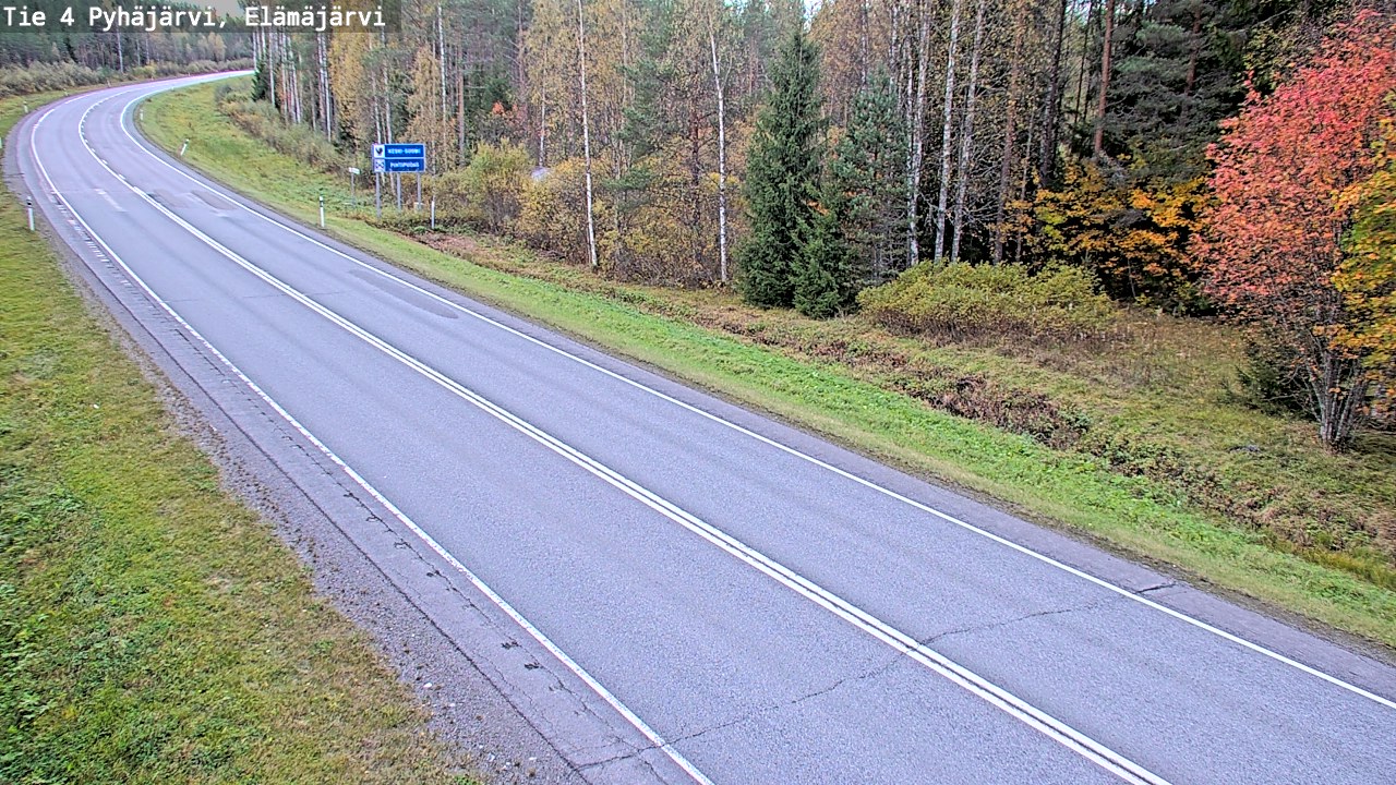 Kelikamerat Kuva Tie 4 Pyhäjärvi, Elämäjärvi, Pyhäjärvi, Pohjois-Pohjanmaa