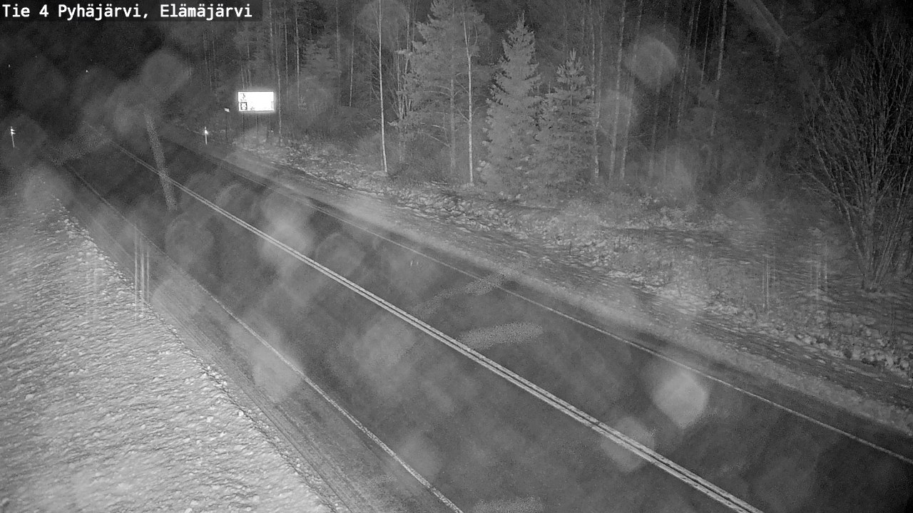 Weather Camera Image Väg 4 Pyhäjärvi, Elämäjärvi, Pyhäjärvi, Pohjois-Pohjanmaa