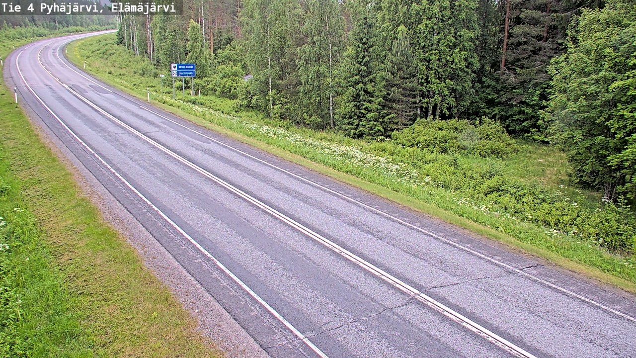 Kelikamerat Kuva Tie 4 Pyhäjärvi, Elämäjärvi, Pyhäjärvi, Pohjois-Pohjanmaa