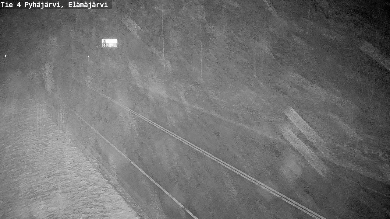 Weather Camera Image Väg 4 Pyhäjärvi, Elämäjärvi, Pyhäjärvi, Pohjois-Pohjanmaa