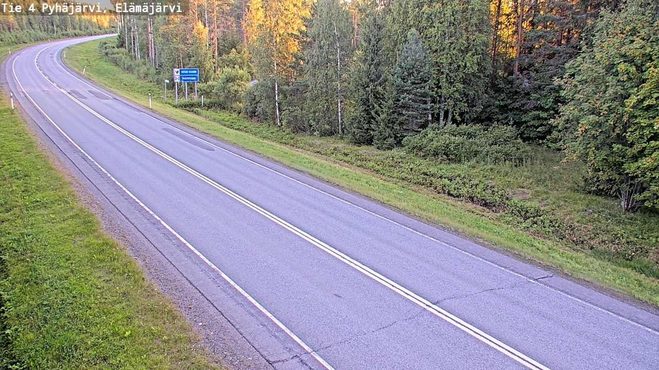 Kelikamerat Kuva Tie 4 Pyhäjärvi, Elämäjärvi, Pyhäjärvi, Pohjois-Pohjanmaa
