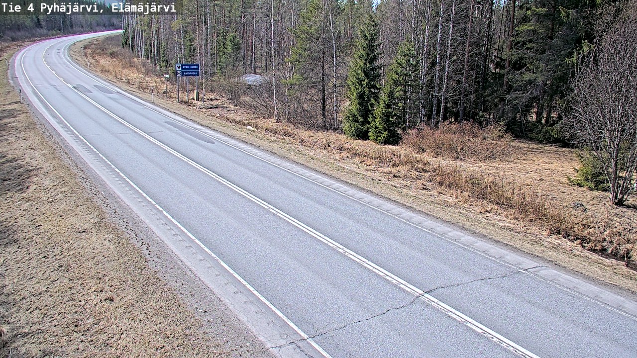 Kelikamerat Kuva Tie 4 Pyhäjärvi, Elämäjärvi, Pyhäjärvi, Pohjois-Pohjanmaa