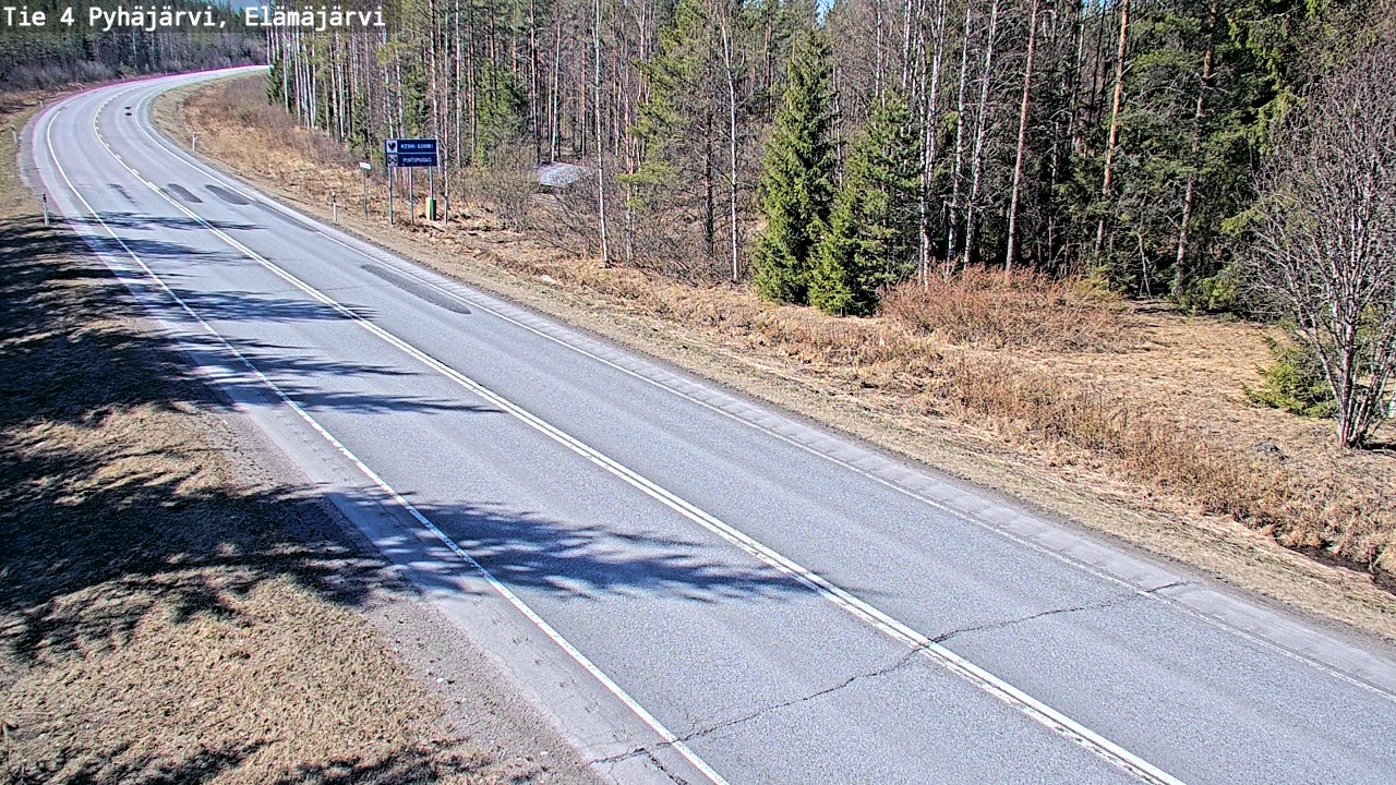 Kelikamerat Kuva Tie 4 Pyhäjärvi, Elämäjärvi, Pyhäjärvi, Pohjois-Pohjanmaa